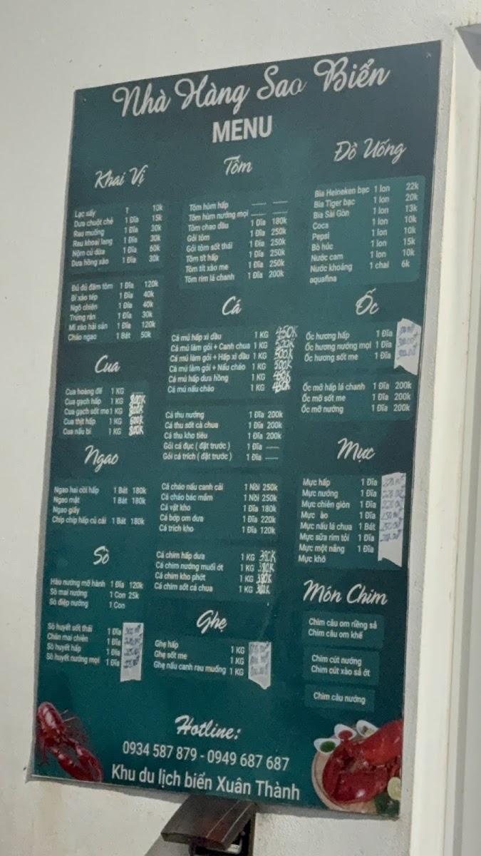 Menu Starfish Restaurant-2